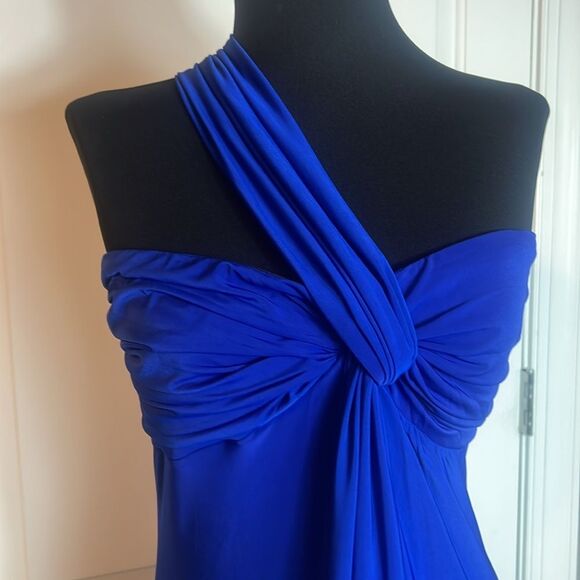 BNWT - MISA THORA DRAPPED ONE SHOULDER MAXI DRESS - COLBALT BLUE -  M - Picture 3 of 8